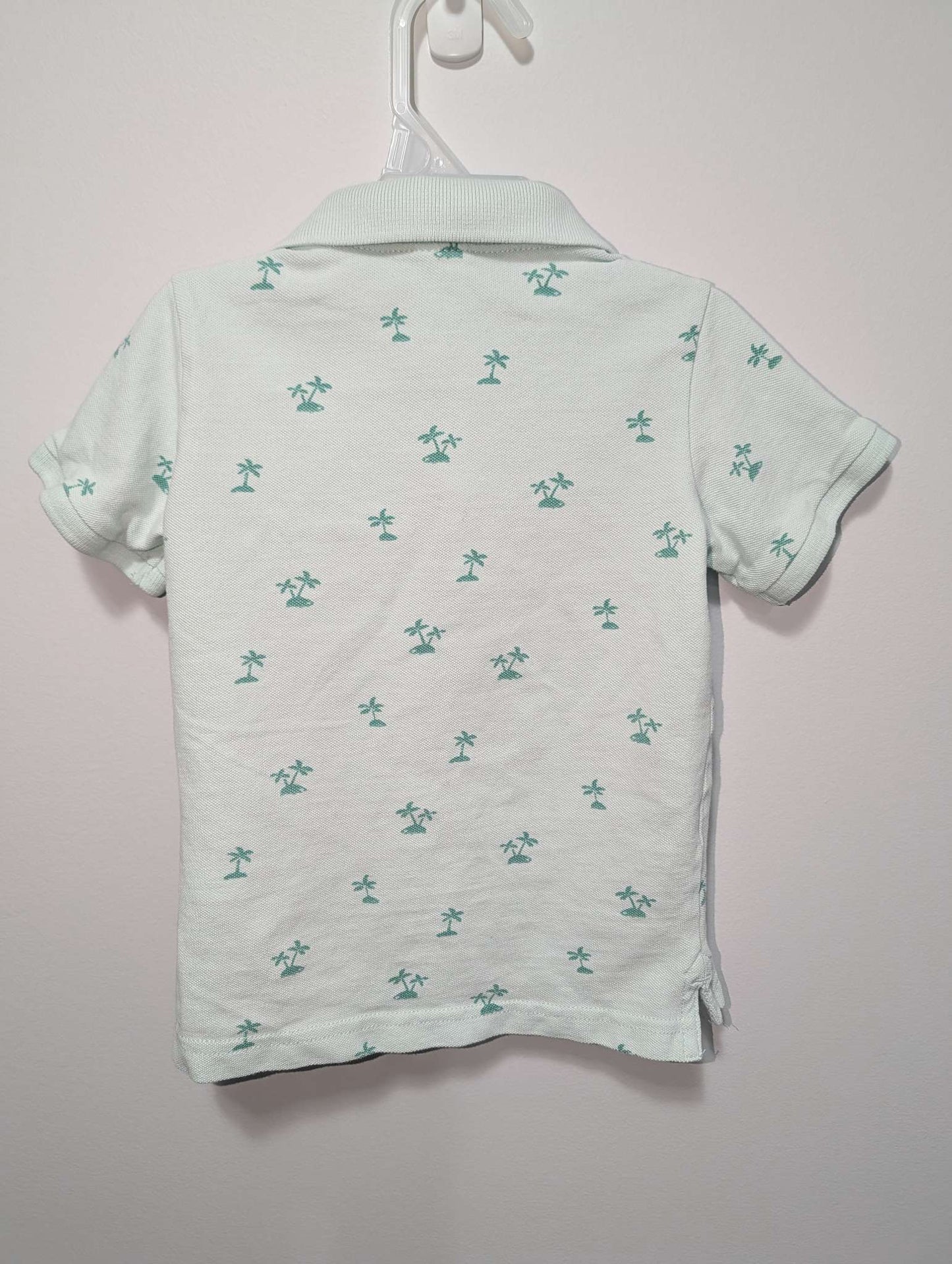 H&M Green Palm Tree Polo - 12-18M, Kids 18 Month (12-18M)