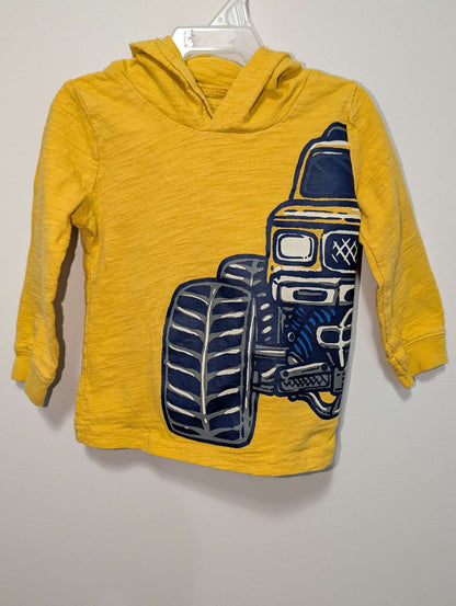 Carter's Yellow Monster Truck Hoodie - 18M, Kids 18 Month (12-18M)
