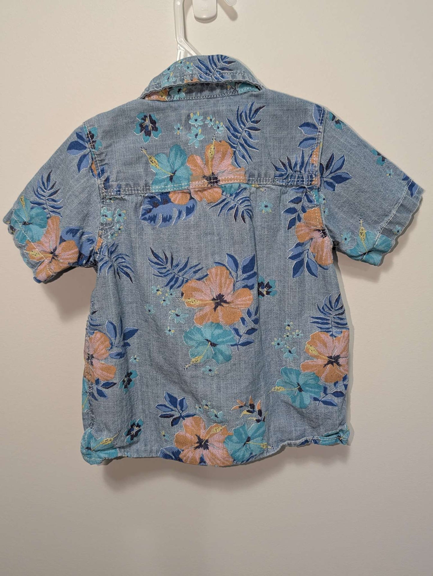 OshKosh Tropical Floral Button-Down - 24M, Kids 24 Month (18-24M)