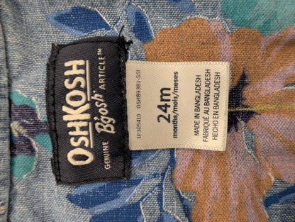 OshKosh Tropical Floral Button-Down - 24M, Kids 24 Month (18-24M)