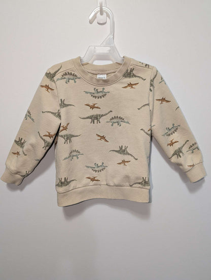 Carter's Brown Dinosaur Print Shirt - 24M, Kids 24 Month (18-24M)