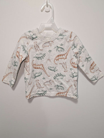 Carter's Orange & Green Dino Tee - 18M, Kids 18 Month (12-18M)