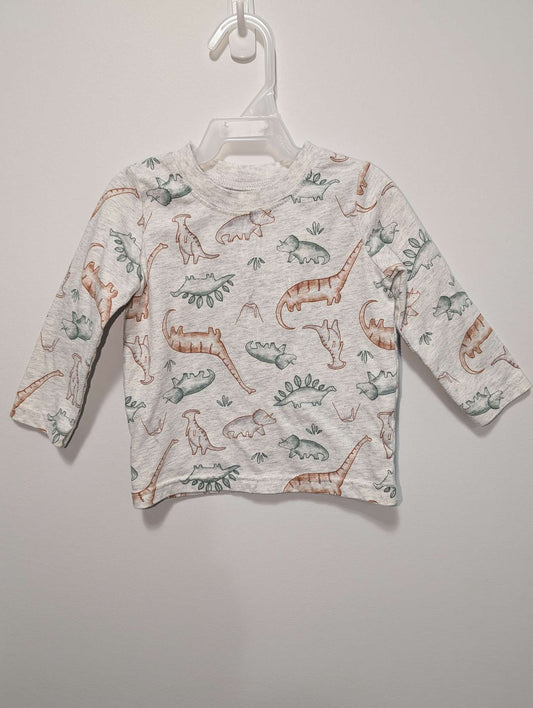 Carter's Orange & Green Dino Tee - 18M, Kids 18 Month (12-18M)
