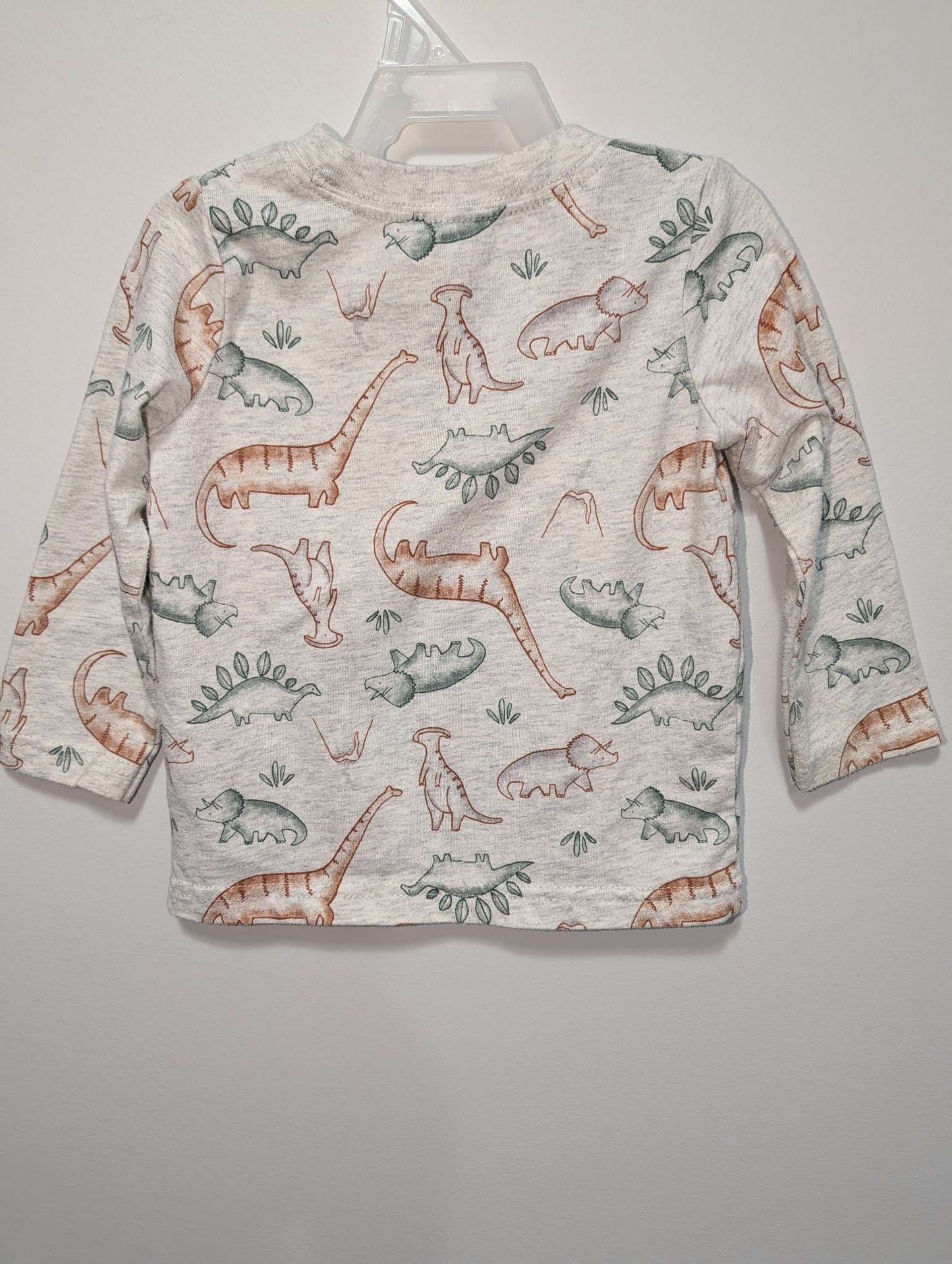 Carter's Orange & Green Dino Tee - 18M, Kids 18 Month (12-18M)