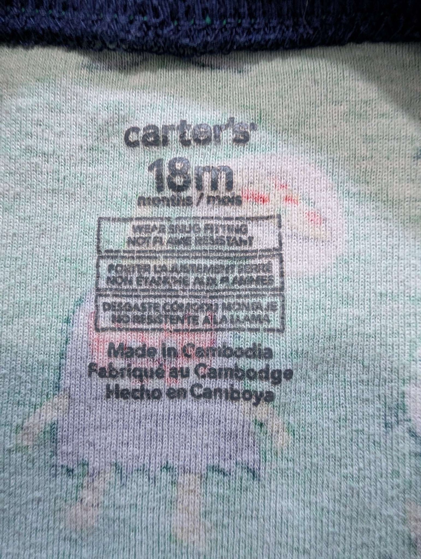 Carter's Monster & Pizza Print Shirt - 18M, Kids 18 Month (12-18M)