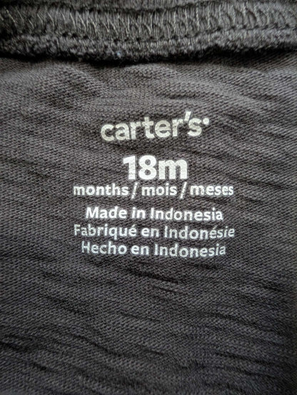 Carter's Grey Slub-Texture Tee - 18M, Kids 18 Month (12-18M)