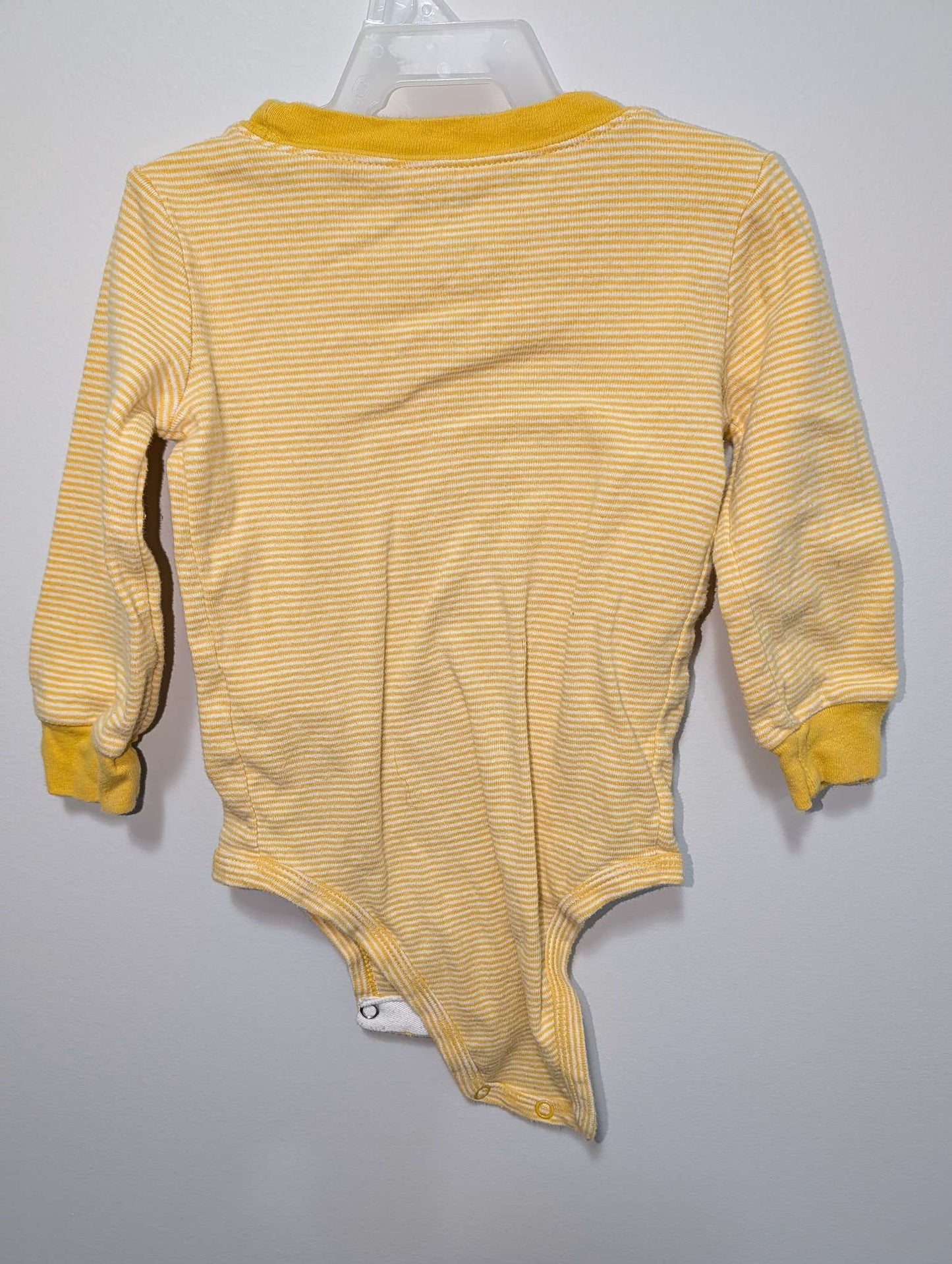 Carter's Yellow Striped Onesie - 18M, Kids 18 Month (12-18M)