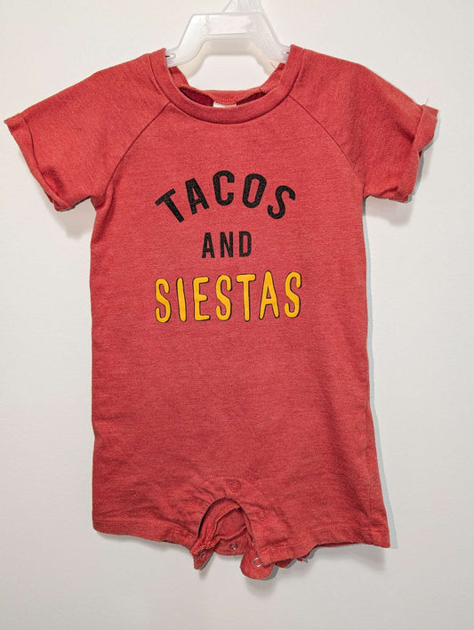 PL:Baby "Tacos and Siestas" Romper - 18M, Kids 18 Month (12-18M)