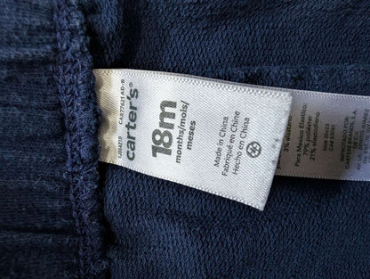 Carter's Blue Textured Pants - 18M, Kids 18 Month (12-18M)