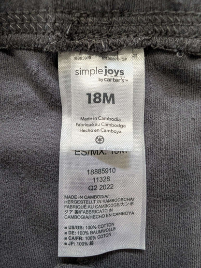 Simple Joys by Carter's Grey Pants - 18M, Kids 18 Month (12-18M)
