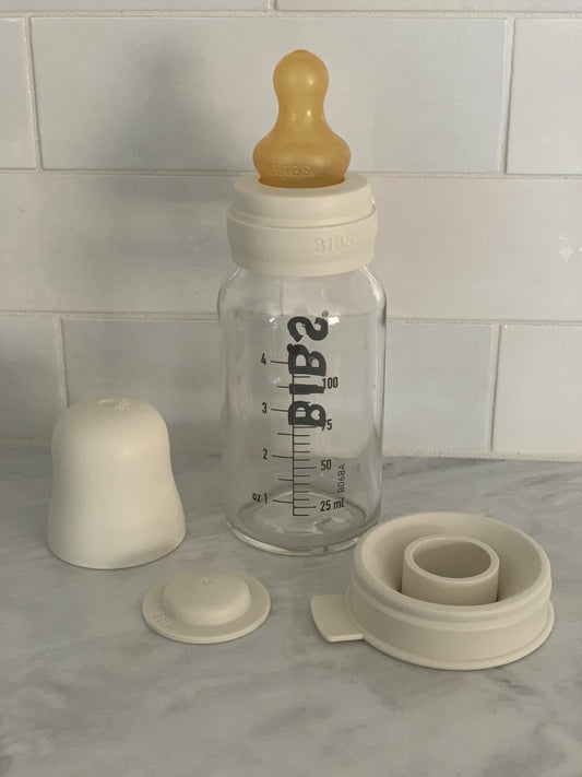 Bibs Ivory Glass Bottle