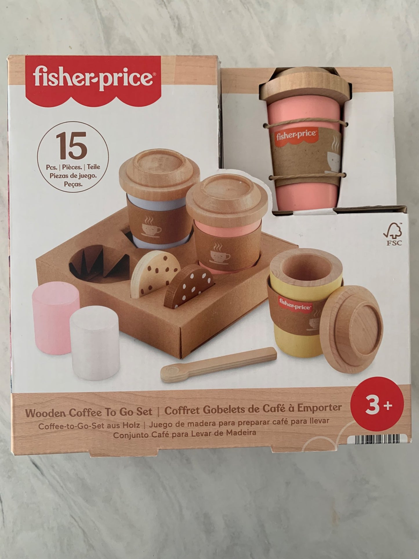 Fisher Price Wooden Coffee To Go Set