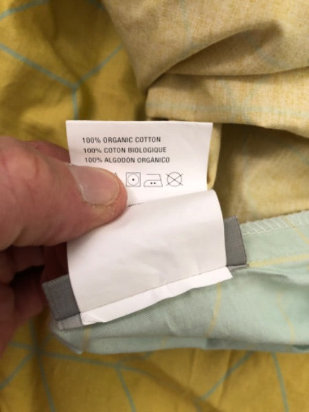 Organic cotton twin duvet cover