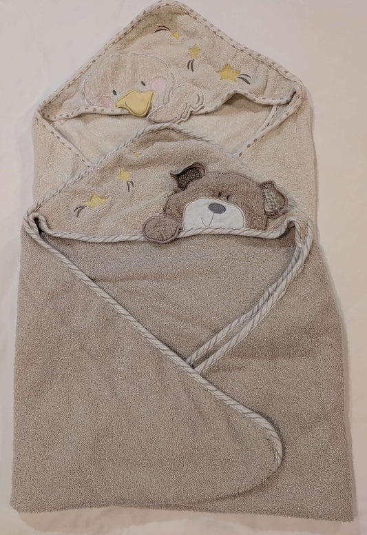 2 Baby Towels, Duck & Bear Hoods