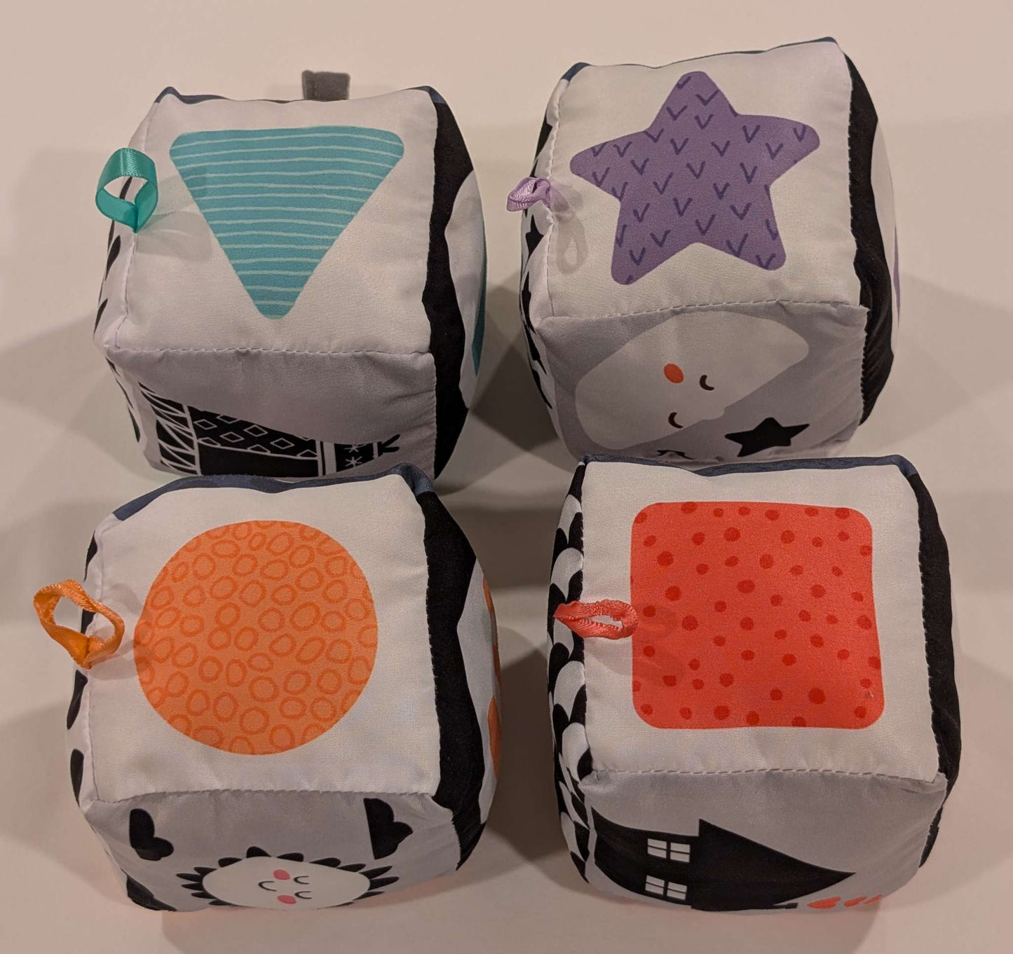 Clementoni Baby Black & White Soft Activity Cubes