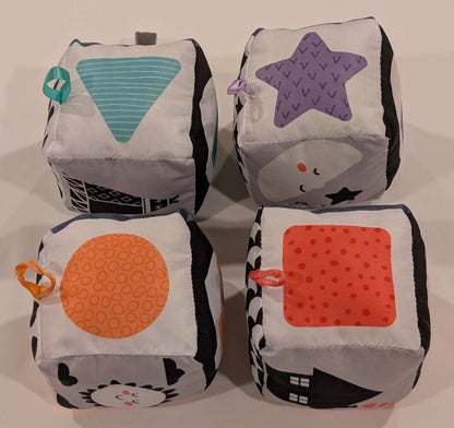 Clementoni Baby Black & White Soft Activity Cubes