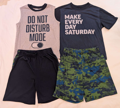 3 Pairs Shorts PJ Sets, Children's Place, Size 5/6, Boys, Kids 5/5T (extra small)