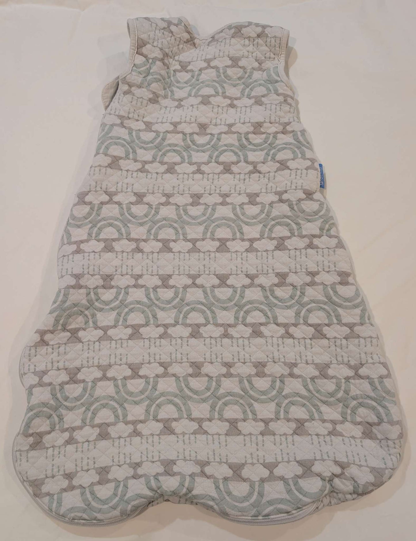 Grobag, 0-6M, 2.5 TOG Sleepsack, White, Grey & Green , 0-6 Months (Small)
