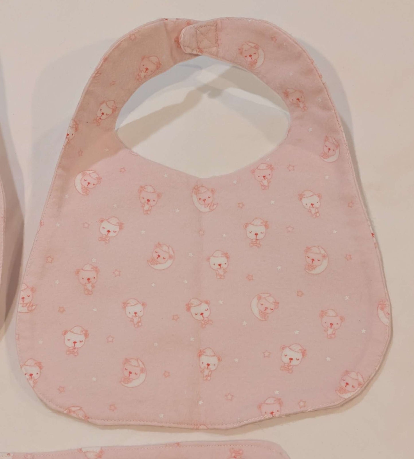 2 Bibs, One Burppad, Baby Girl, Handmade