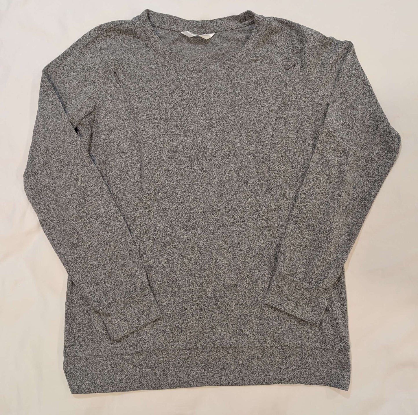 Caden Shae, Grey Long Sleeve Nursing Top, Maternity L (12-14)