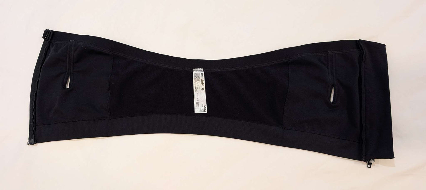 Black Medela Hands Free Pumping Bra, Maternity M (8-10)
