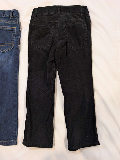 2 Pairs Pants, 3T, Black Cords & Denim, Cat & Jack, Old Navy, Kids 3T