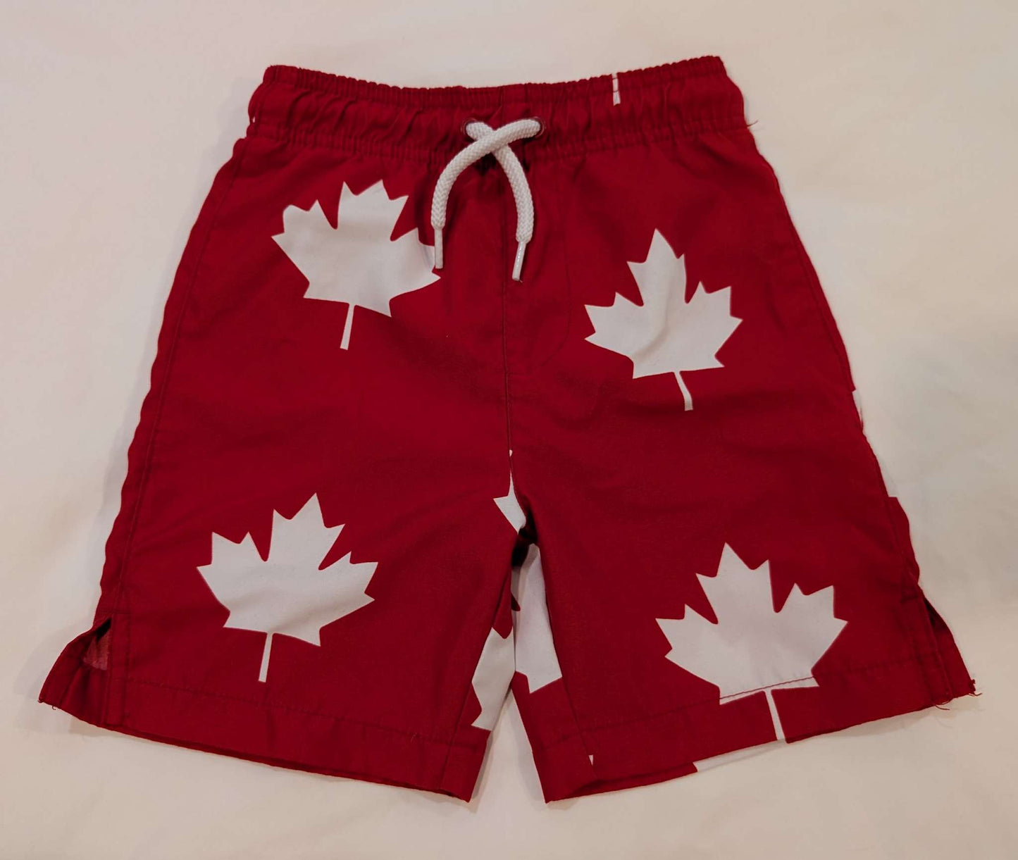 3 Pairs Boys Swim Trunks, 3T, Sea Animals, Crabs, Maple Leaves, Kids 3T