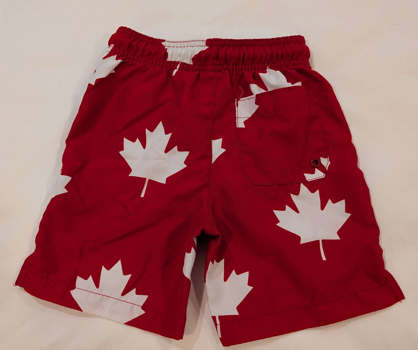 3 Pairs Boys Swim Trunks, 3T, Sea Animals, Crabs, Maple Leaves, Kids 3T