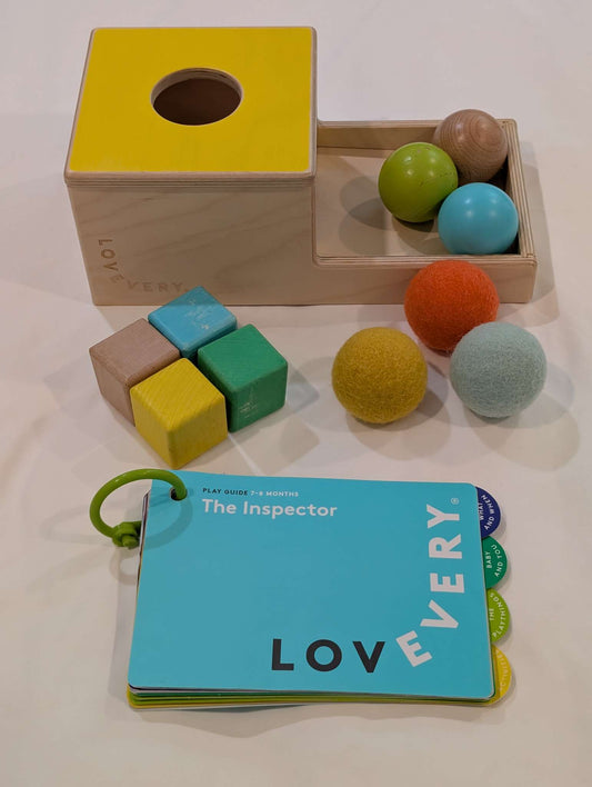 Lovevery Ball Drop, Felt Balls & Blocks
