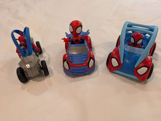 3 Little Spidey Vehicles-Perfect for your Spiderman obsessed kiddo!