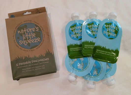 WeeSprout Double Zipper Reusable Food Pouches, 6 Pouches, BNIB (2)