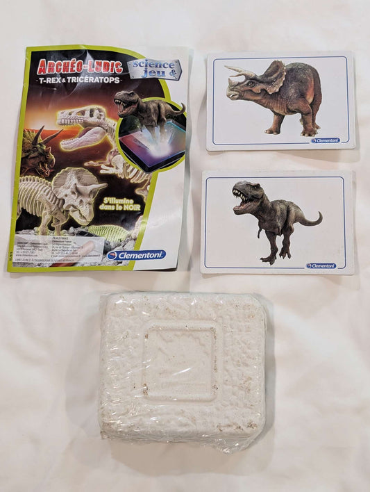 Dino Excavation Block-Triceratops