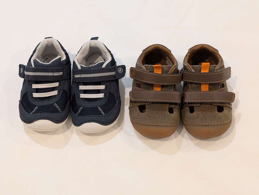 2 Pairs, Stride Rite Sandals & Shoes, Size 5 Extra Wide, Shoes 5 (Walkers:12-24 mth)