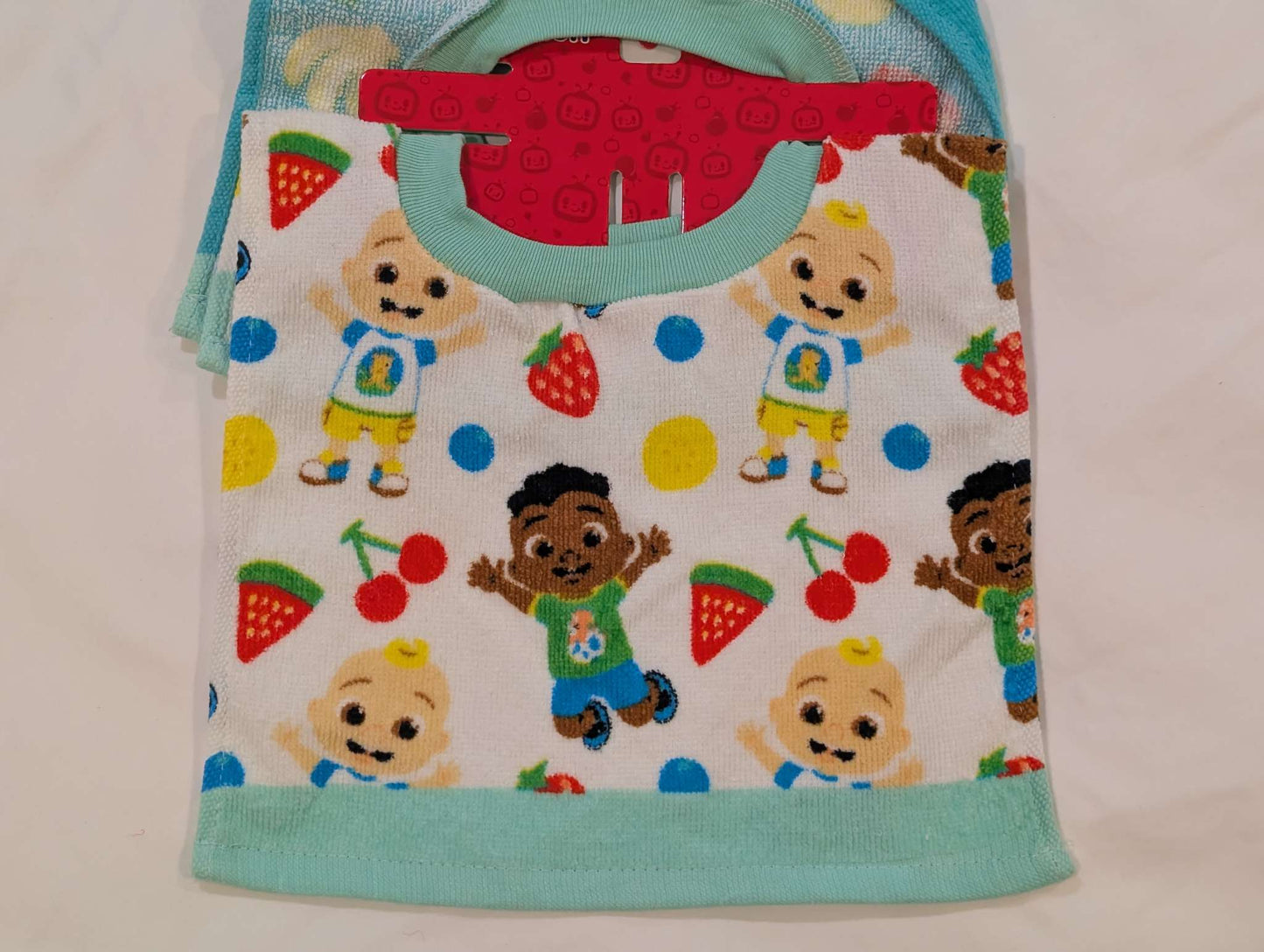Cocomelon Towel Bibs, BNWT