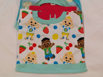 Cocomelon Towel Bibs, BNWT