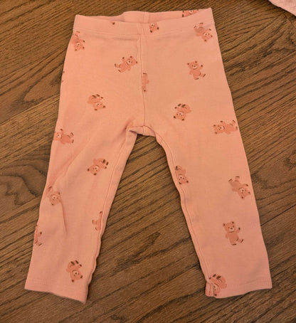 12-18M Pink Teddy Bear Pekkle Outfit, Kids 18 Month (12-18M)