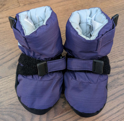 Purple MEC Toaster Booties, Small, MSRP: $40, Shoes 4 (Baby: 0-12 mth)