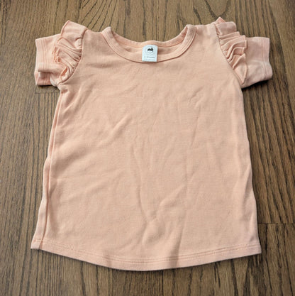 6-12M Ruffle Sleeve Shirt, Little & Lively, Kids 12 Month (9-12M)