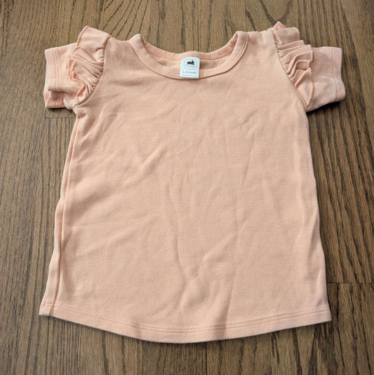 6-12M Ruffle Sleeve Shirt, Little & Lively, Kids 12 Month (9-12M)