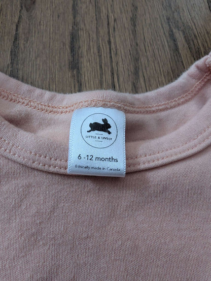 6-12M Ruffle Sleeve Shirt, Little & Lively, Kids 12 Month (9-12M)