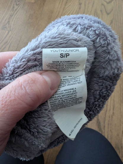 Grey, North Face Denali Thermal Beanie, Fleece, Youth Small, Kids 4/4T