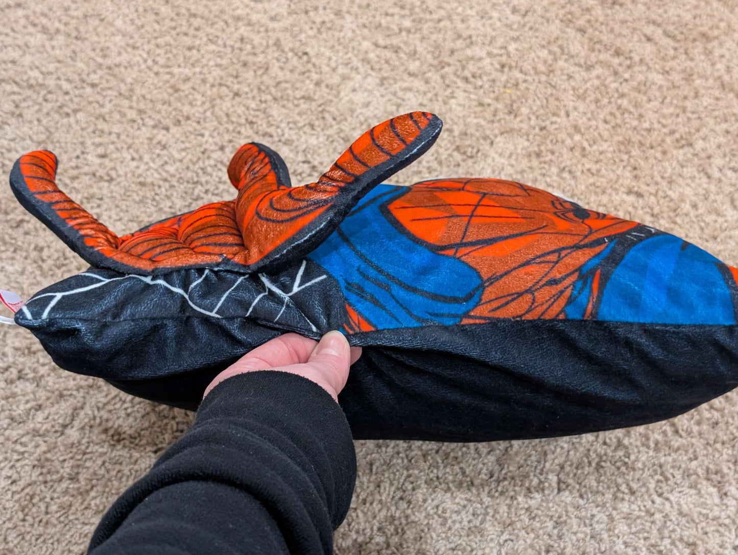 Spiderman Bed Set, Includes Fleece Blanket, Fancy Pillow, Small Side Table and Light, MSRP: $165