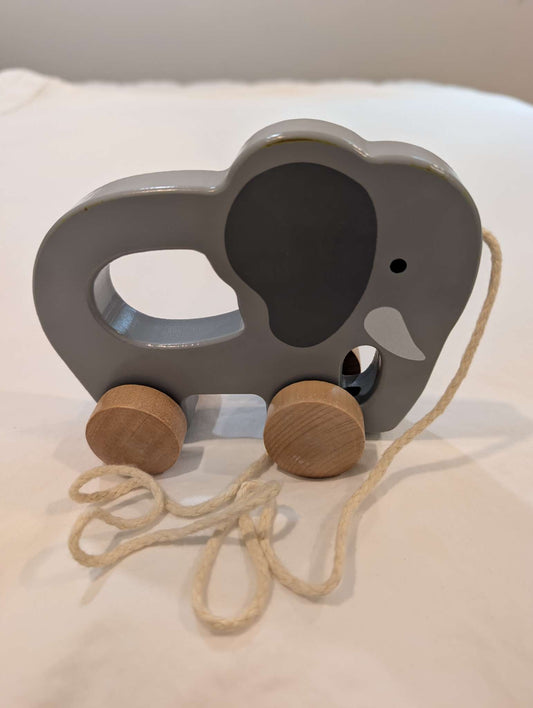 Elephant Wooden Push and Pull Toy-Hape