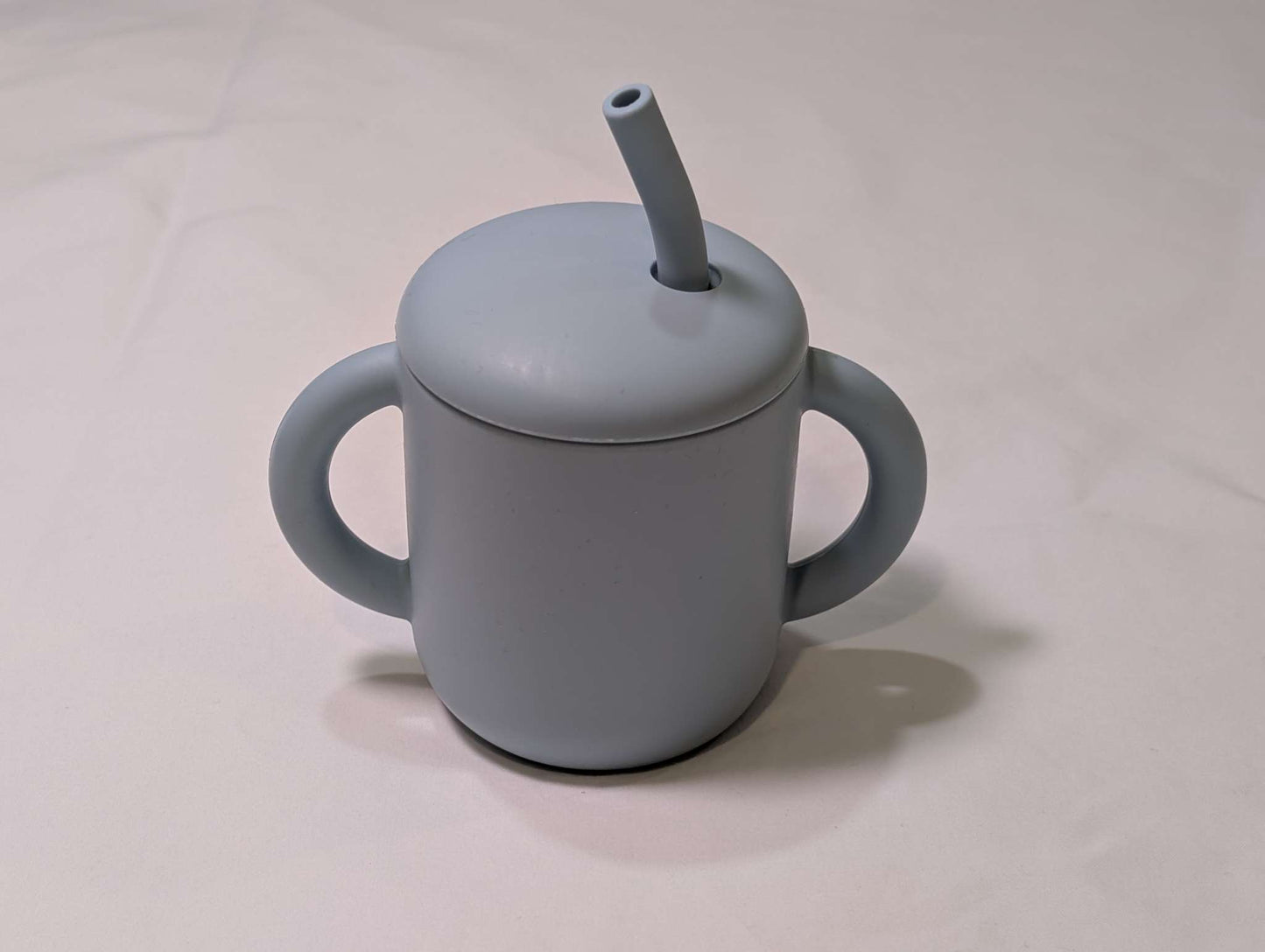 Mushies Training Cup & Straw, MSRP: $24-Powder Blue
