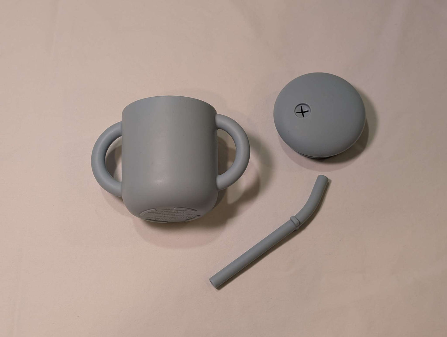 Mushies Training Cup & Straw, MSRP: $24-Powder Blue
