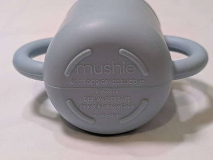 Mushies Training Cup & Straw, MSRP: $24-Powder Blue