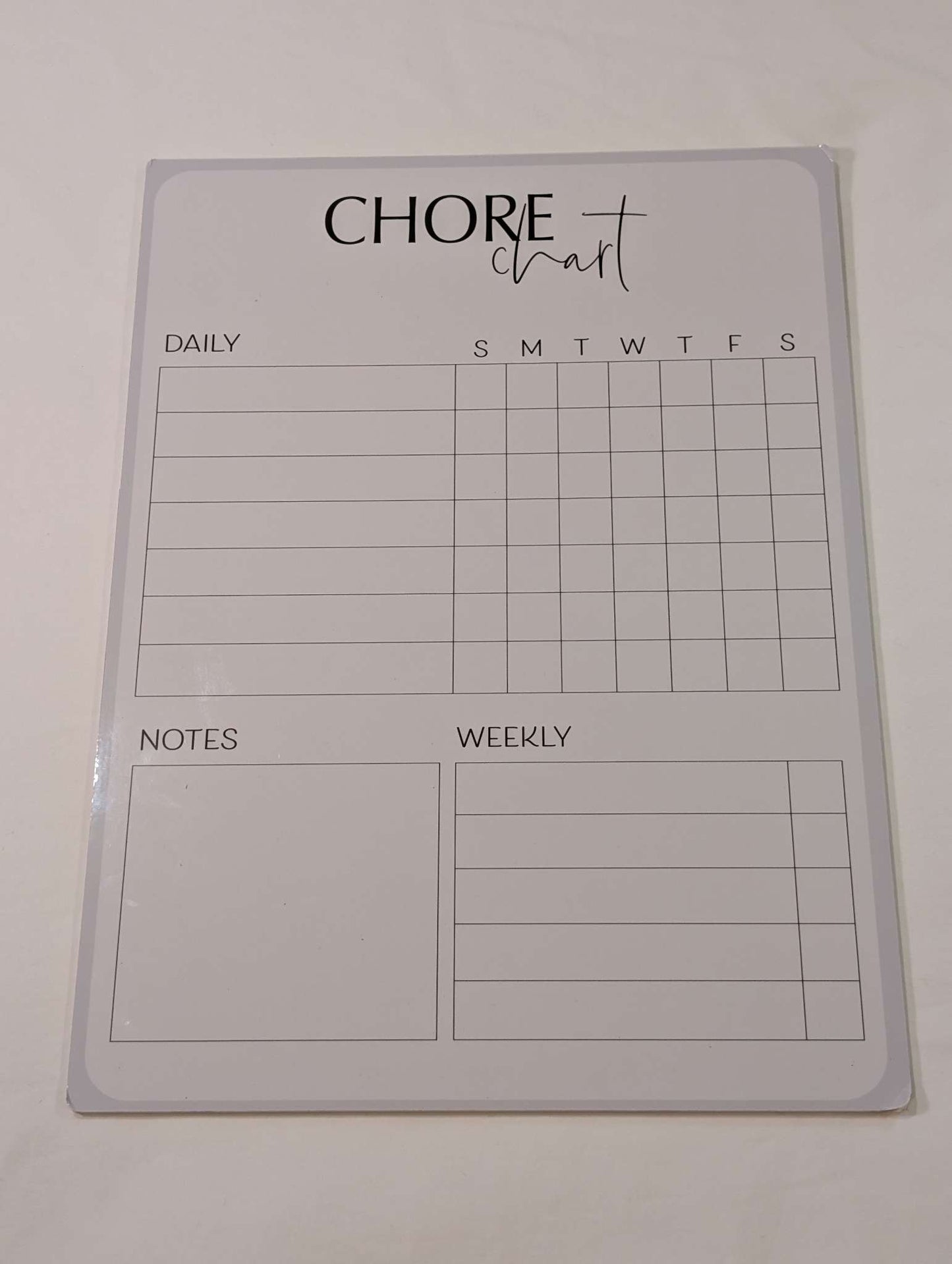 Beyond Measure Chore Board