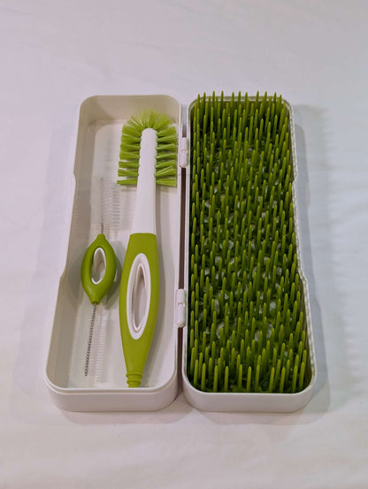 Boon Travel Drying Rack, Green & White, For Bottles/Soothers/Toys