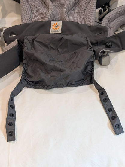 Ergobaby 360 All-Position Cool Air Mesh in Carbon Grey, with Infant Insert, MSRP: $