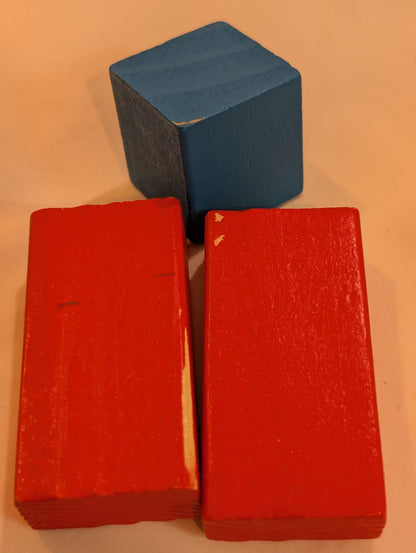 Assorted Wooden Blocks, 86 Pieces